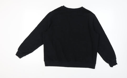 Womens UK Size 14 Marks and Spencer Black Pullover Sweatshirt
