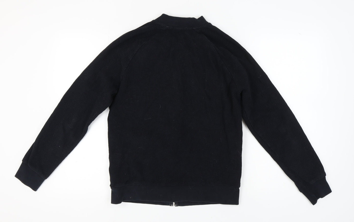 Topman Men's Black Full Zip Sweatshirt S