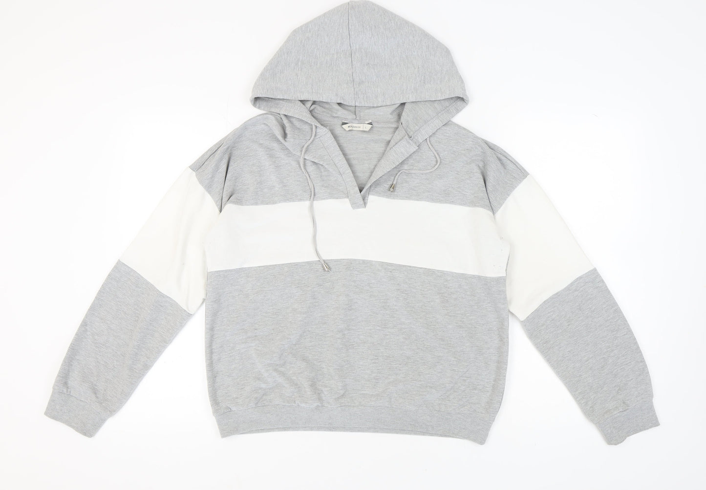 REALbasics Unisex Grey Hoodie, Size L, Casual & Stylish