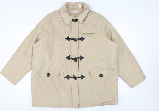 Anthology Women's Beige Toggle Jacket Size 22