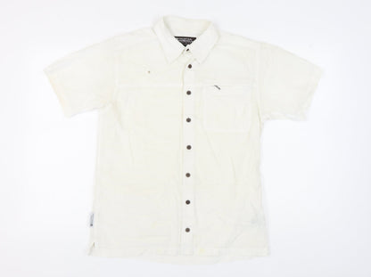 Mountain Warehouse Men's White Cotton Button-Up Shirt
