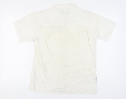 Mountain Warehouse Men's White Cotton Button-Up Shirt