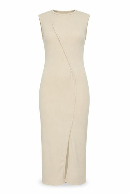PrettyLittleThing Women Beige Bodycon Dress Size 6