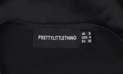 PrettyLittleThing Women's Black Dress Size 8