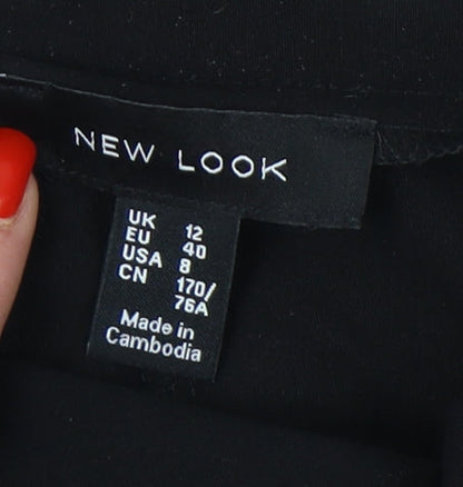 New Look Women’s Black Slim Trousers UK 12 Casual