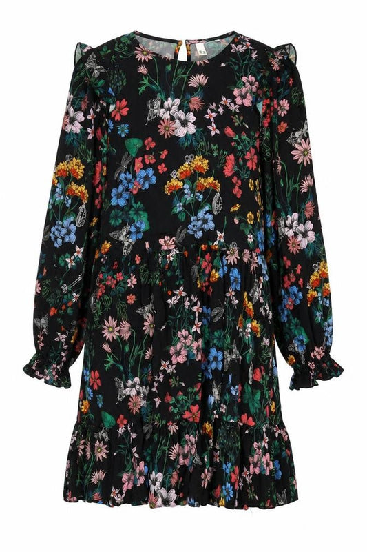 Front view of And/Or Women's Multicoloured Floral Dress, size 8