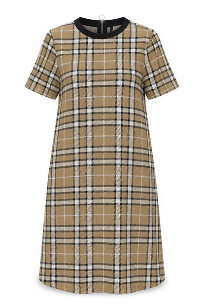 Stradivarius Women's Multicoloured Plaid Dress Sz S