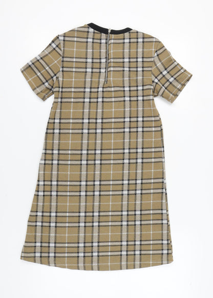 Stradivarius Women's Multicoloured Plaid Dress Sz S