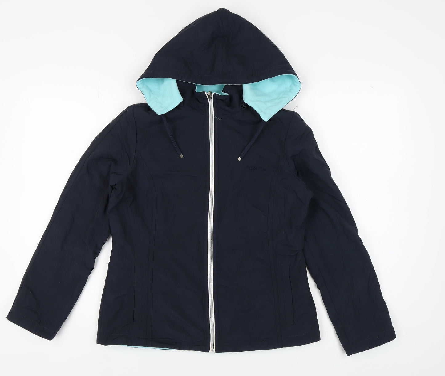 Maine New England Women's Blue Hooded Jacket Size 12