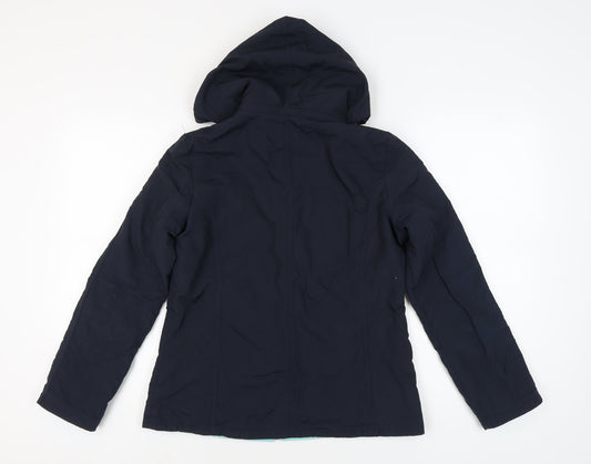 Maine New England Women's Blue Hooded Jacket Size 12