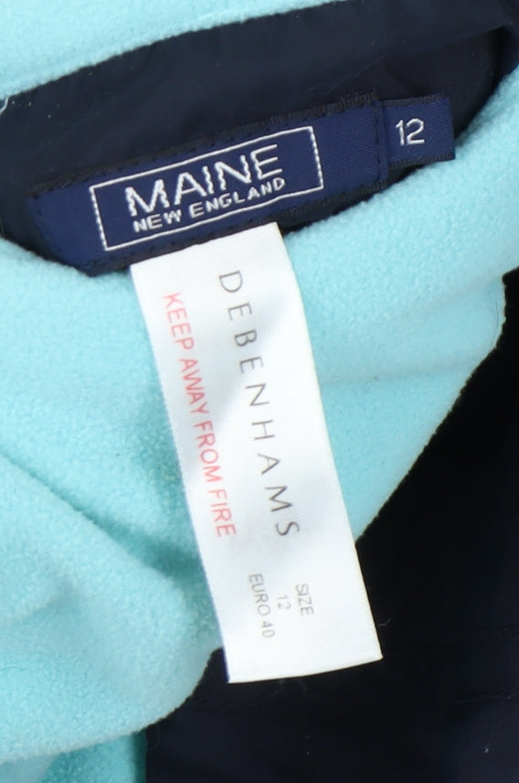 Maine New England Women's Blue Hooded Jacket Size 12