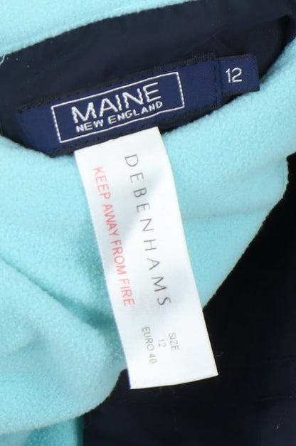 Maine New England Women's Blue Hooded Jacket Size 12