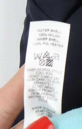 Maine New England Women's Blue Hooded Jacket Size 12