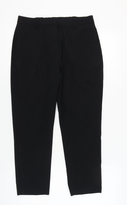 Womens UK Size 12 Marks and Spencer Regular Fit  Black Trousers