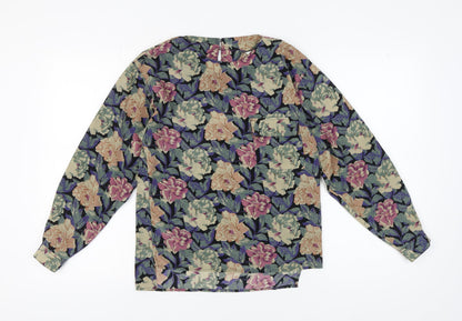 Womens UK Size S NEXT Multicoloured Basic Blouse