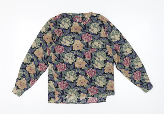 Womens UK Size S NEXT Multicoloured Basic Blouse