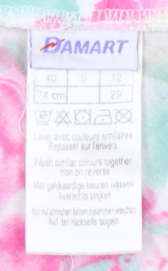 Damart Women’s Multicoloured Floral Flare Skirt, Size 12