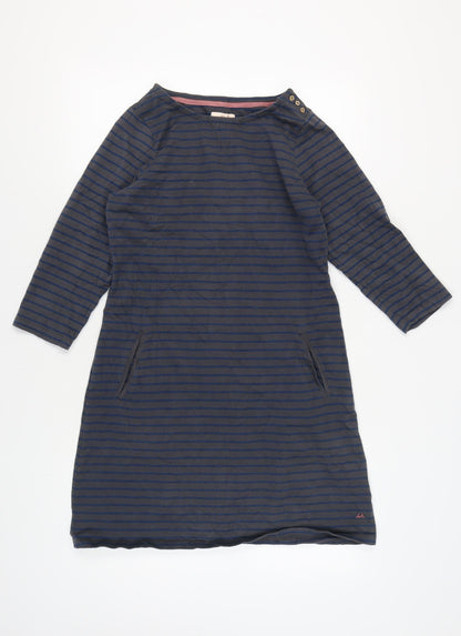 Mantaray Women's Blue Striped T-Shirt Dress Size 14