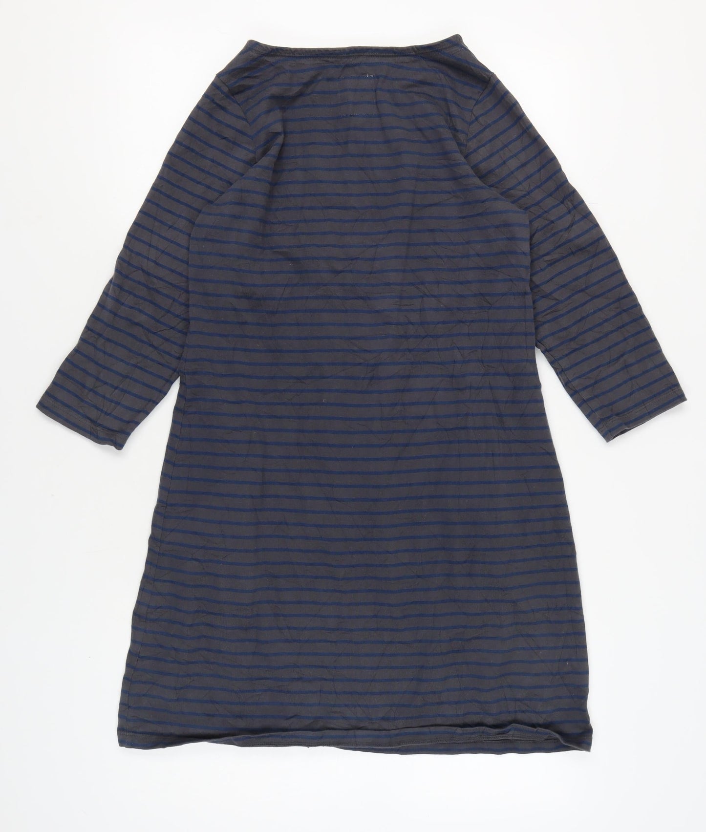 Mantaray Women's Blue Striped T-Shirt Dress Size 14