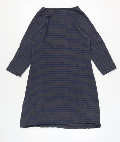 Mantaray Women's Blue Striped T-Shirt Dress Size 14