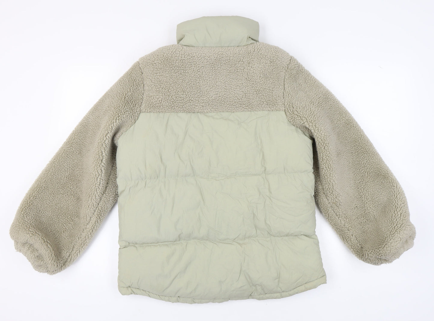 Weekend Vibes Women's Beige Puffer Jacket Size 8