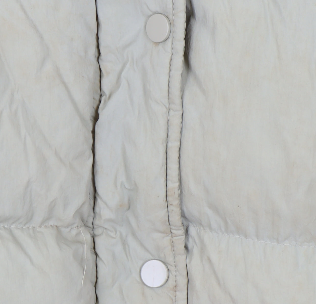 Weekend Vibes Women's Beige Puffer Jacket Size 8