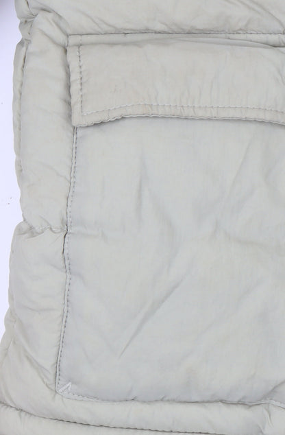 Weekend Vibes Women's Beige Puffer Jacket Size 8