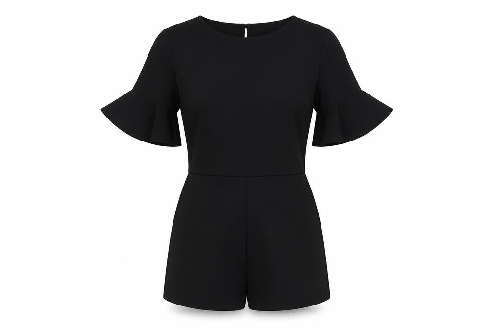 Womens UK Size 6 I SAW IT FIRST One-Piece Black Playsuit
