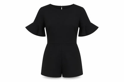 Womens UK Size 6 I SAW IT FIRST One-Piece Black Playsuit