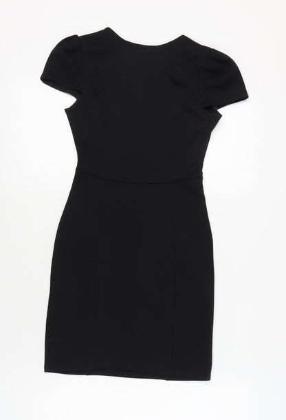 Boohoo Women's Black Sheath Dress, Size 6, Perfect for Parties