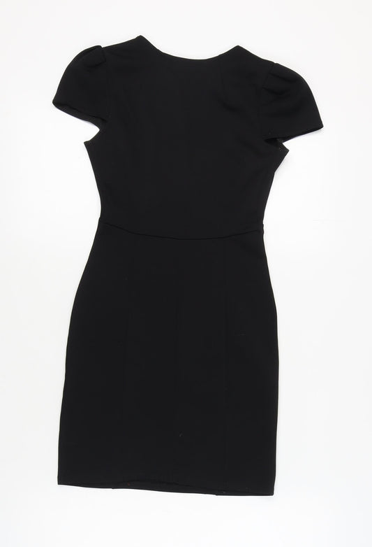 Boohoo Women's Black Sheath Dress, Size 6, Perfect for Parties