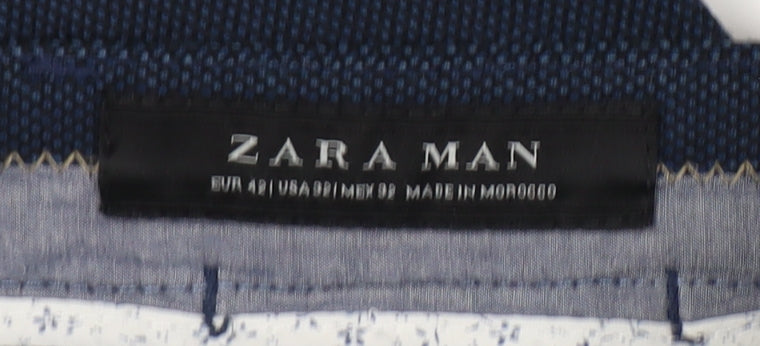 Zara Men’s Slim Blue Chino Trousers Size 42