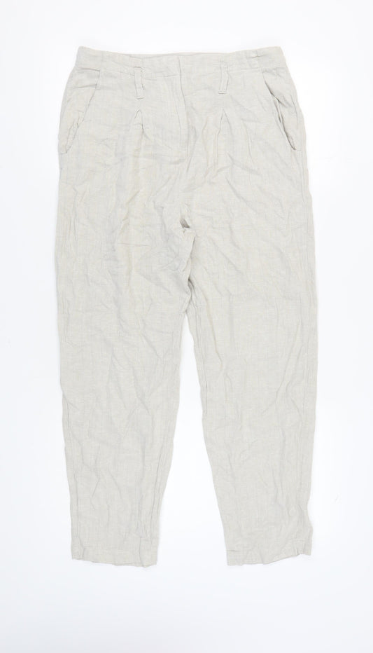 Womens UK Size 14R NEXT  Casual Ivory Trousers