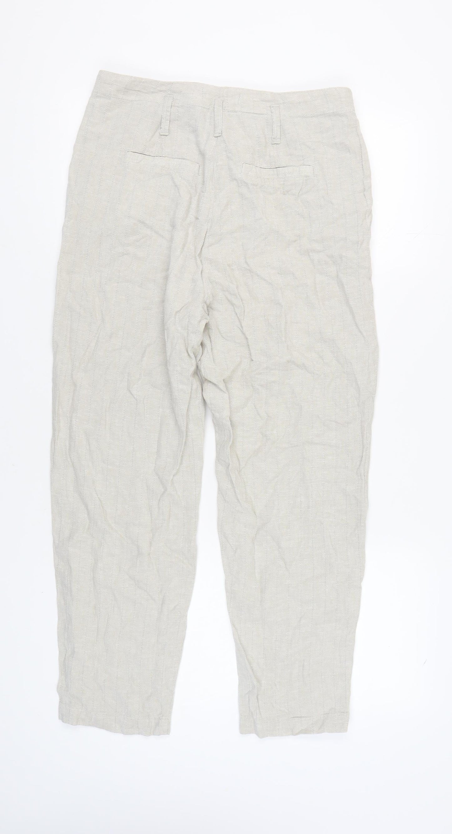 Womens UK Size 14R NEXT  Casual Ivory Trousers