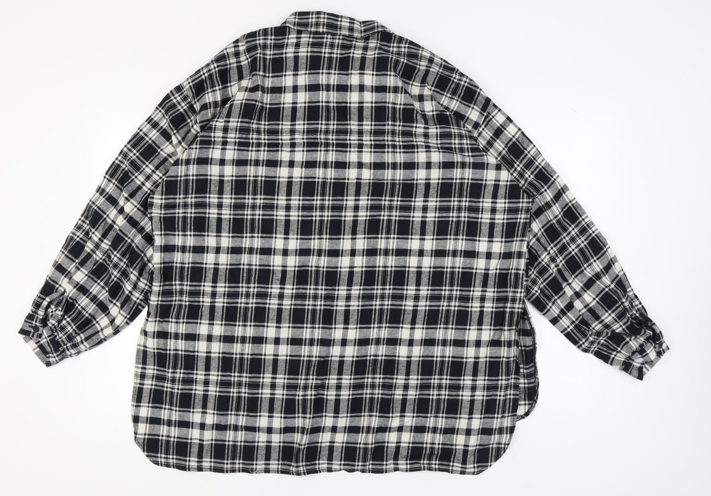 Womens UK Size 16 ASOS DESIGN Black Basic Button-Up