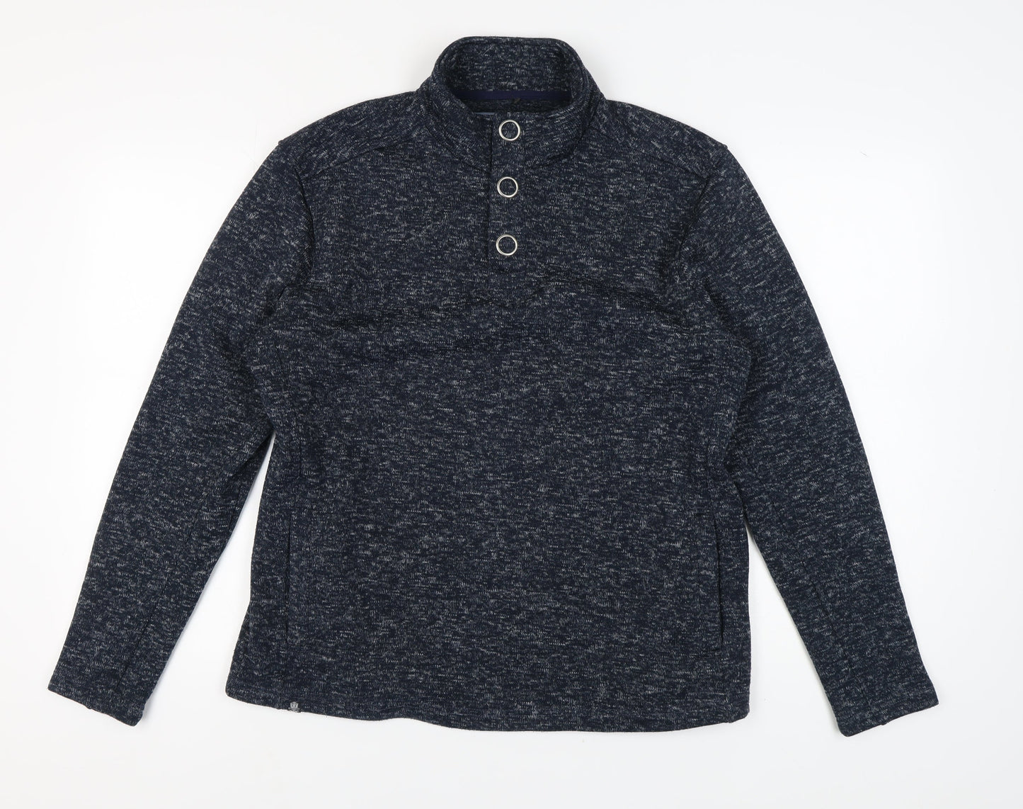 Kensington Eastside Men's Blue Henley Sweatshirt L