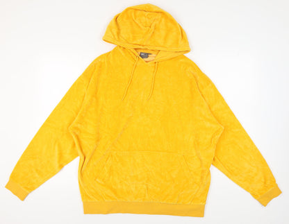 Unisex Adults UK Size L ASOS Yellow Pullover Hoodie