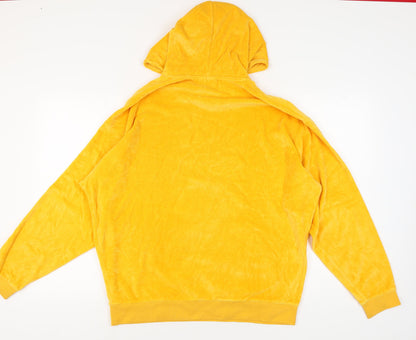 Unisex Adults UK Size L ASOS Yellow Pullover Hoodie