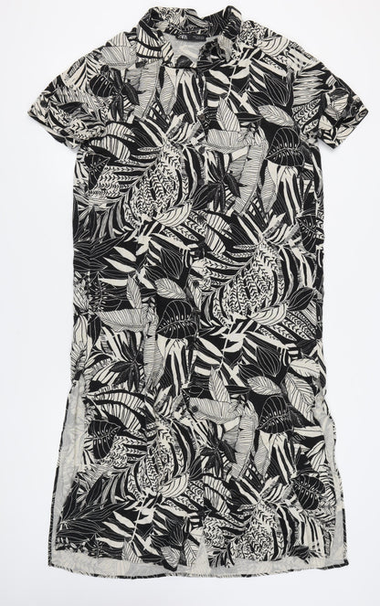 Zara Women's Multicoloured M Shirt Dress, Floral, Casual