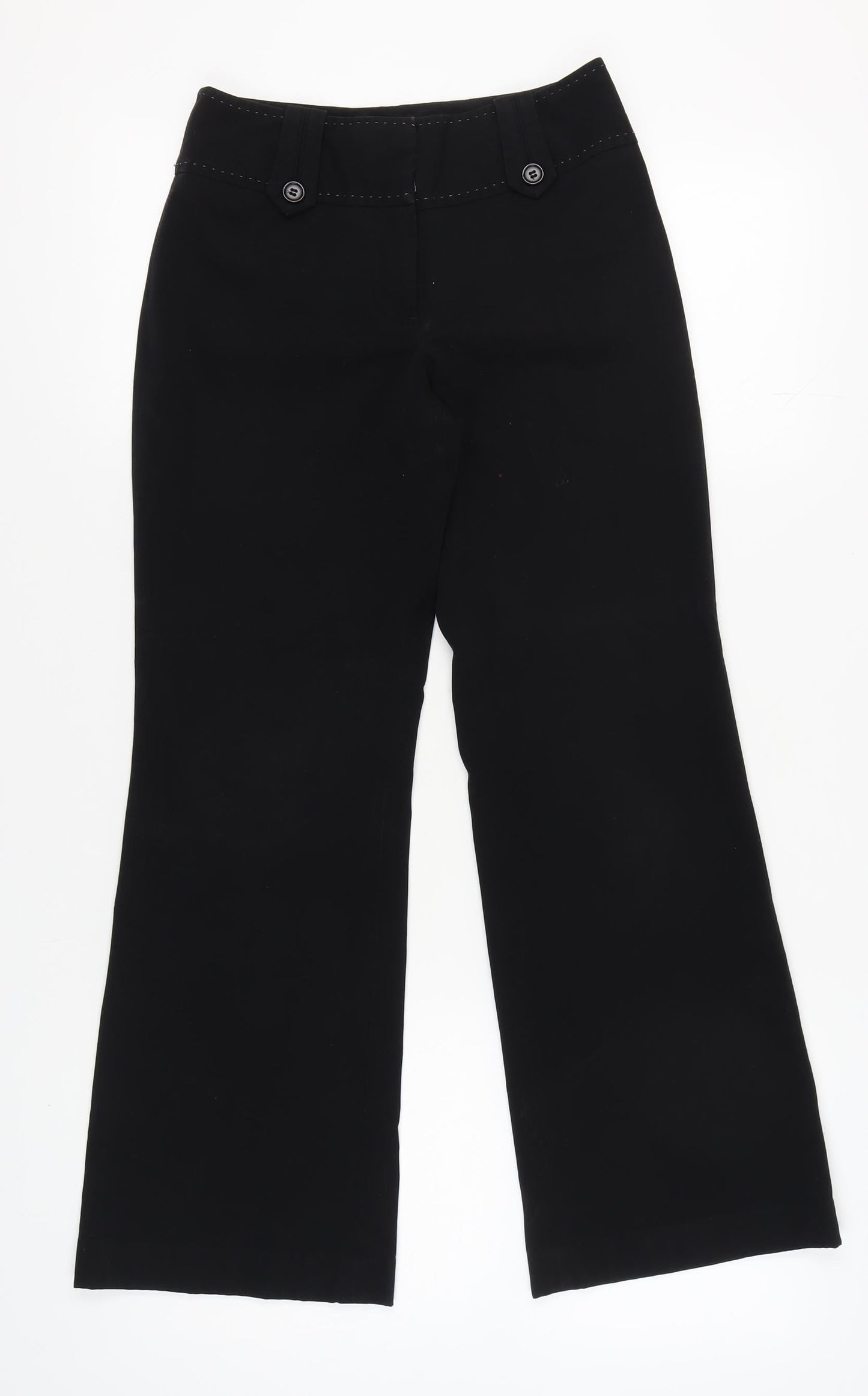 Womens UK Size 6 NEXT Regular Fit  Black Trousers