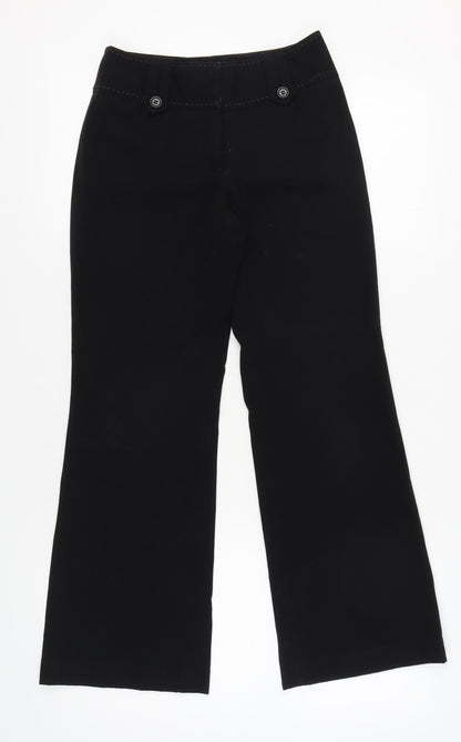 Womens UK Size 6 NEXT Regular Fit  Black Trousers