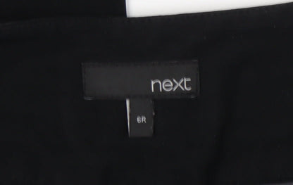 Womens UK Size 6 NEXT Regular Fit  Black Trousers