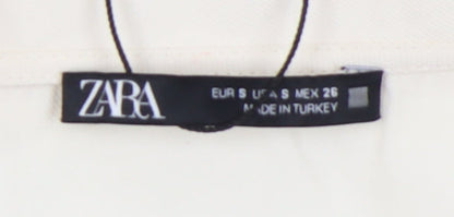 Zara Women's Ivory Jumpsuit, Size S, Collared Style