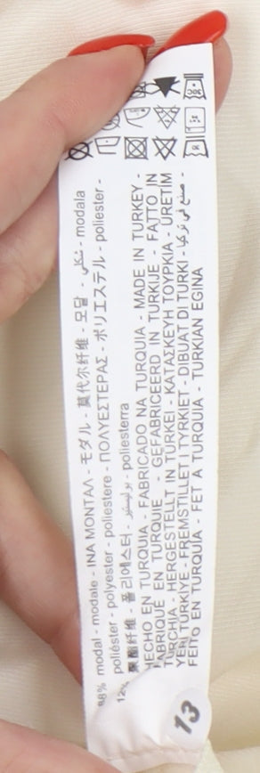 Zara Women's Ivory Jumpsuit, Size S, Collared Style