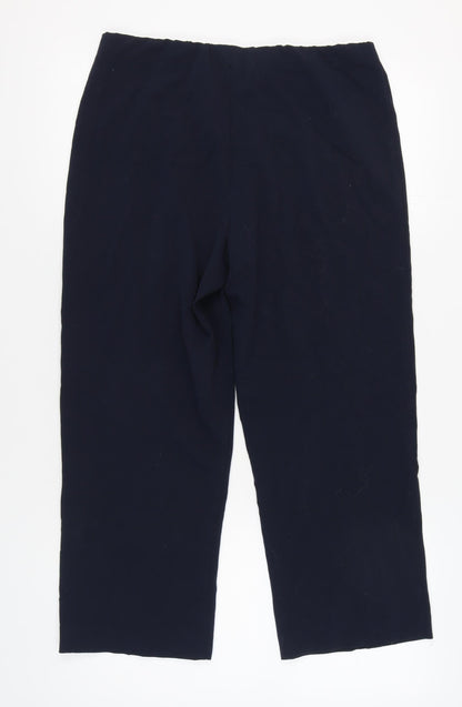 Autonomy Women's Black Straight Leg Trousers, Size 14