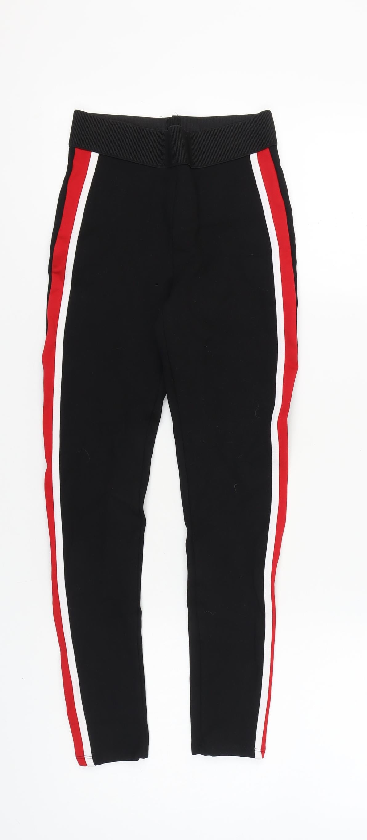 Womens UK Size XS Zara  Leggings Black Leggings