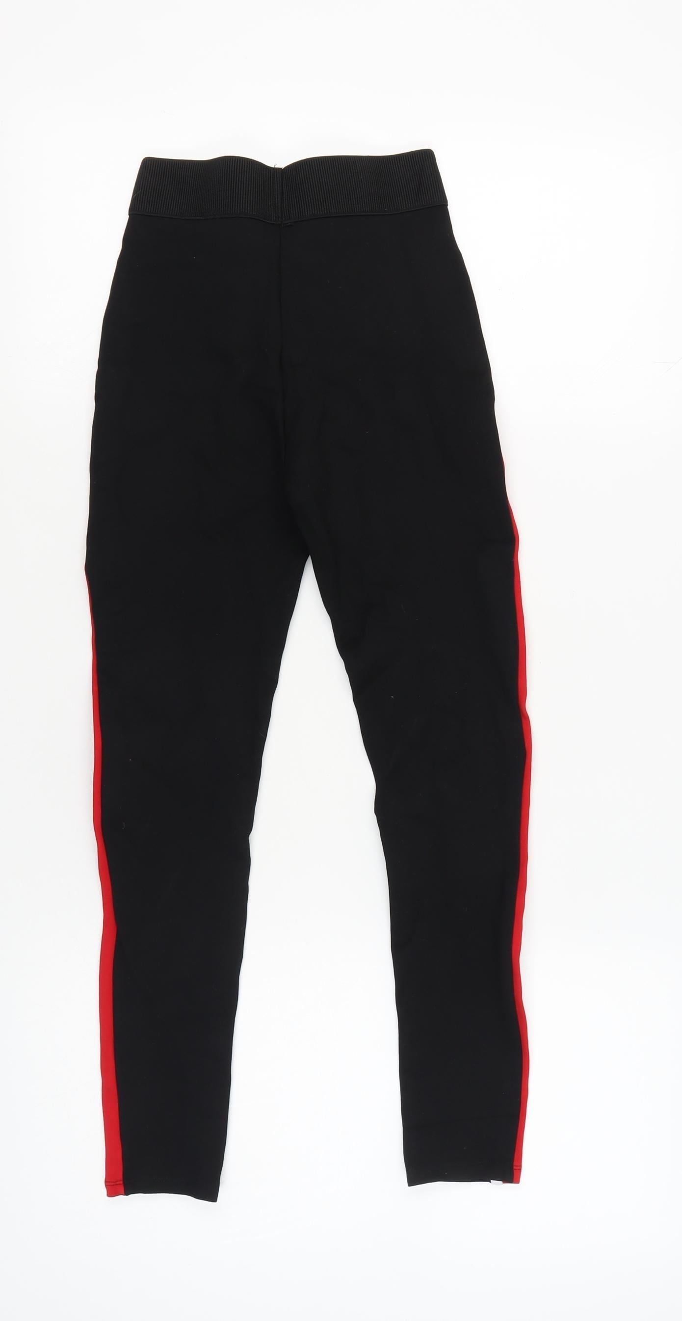 Womens UK Size XS Zara  Leggings Black Leggings