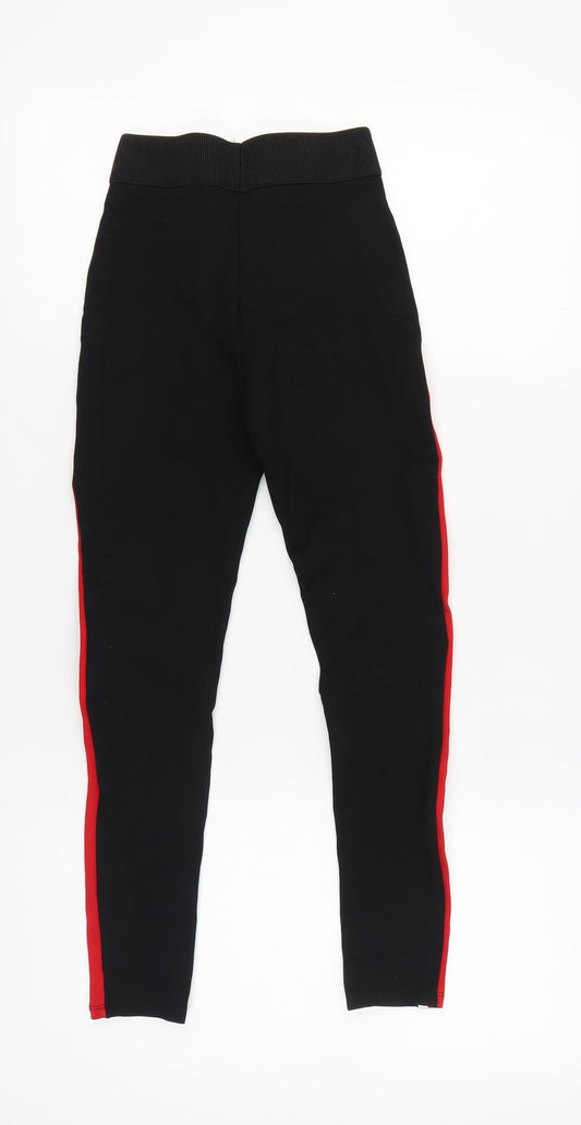 Womens UK Size XS Zara  Leggings Black Leggings