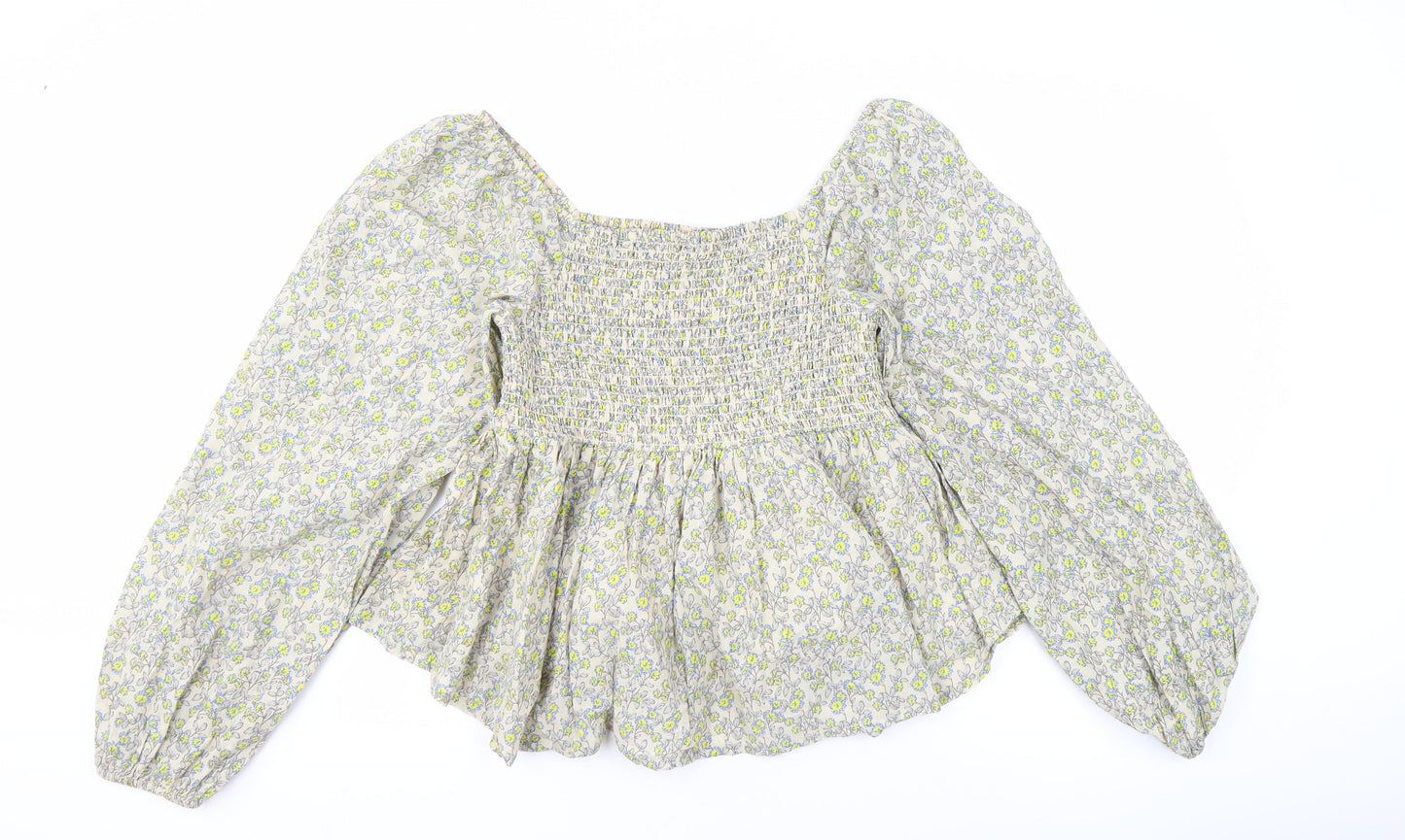 Next Girls Floral Cropped Blouse - Multicoloured, 15 Years