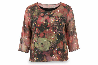 Womens UK Size XL Alexara Multicoloured Basic Blouse